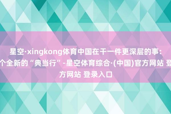 星空·xingkong体育中国在干一件更深层的事：搭建一个全新的“典当行”-星空体育综合·(中国)官方网站 登录入口