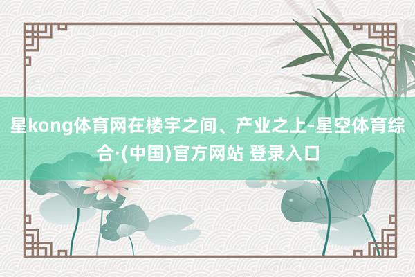 星kong体育网在楼宇之间、产业之上-星空体育综合·(中国)官方网站 登录入口
